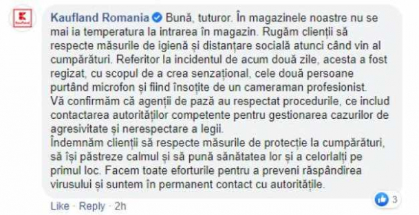 Mesajul Kaufland, după ce scandalul termoscanării a devenit viral pe Facebook