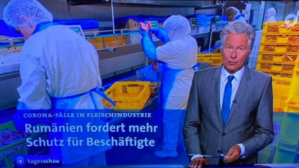 Jurnaliștii germani notează că România cere condiții mai bune de muncă în industria cărnii