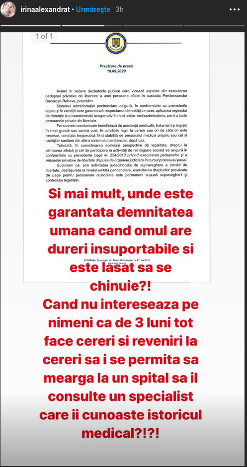 Irina Tănase, revoltată de tratamentul pe care îl primește Liviu dragnea în închisoare