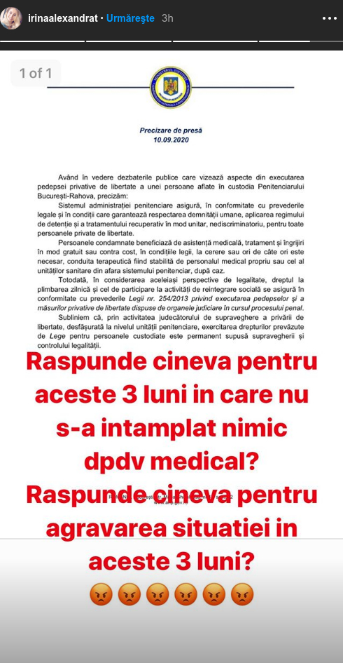 Irina Tănase, revoltată de tratamentul pe care îl primește Liviu dragnea în închisoare