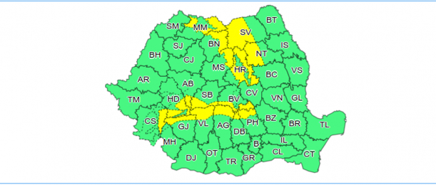 avertizare meteo. Cod galben de ninsori viscolite la munte